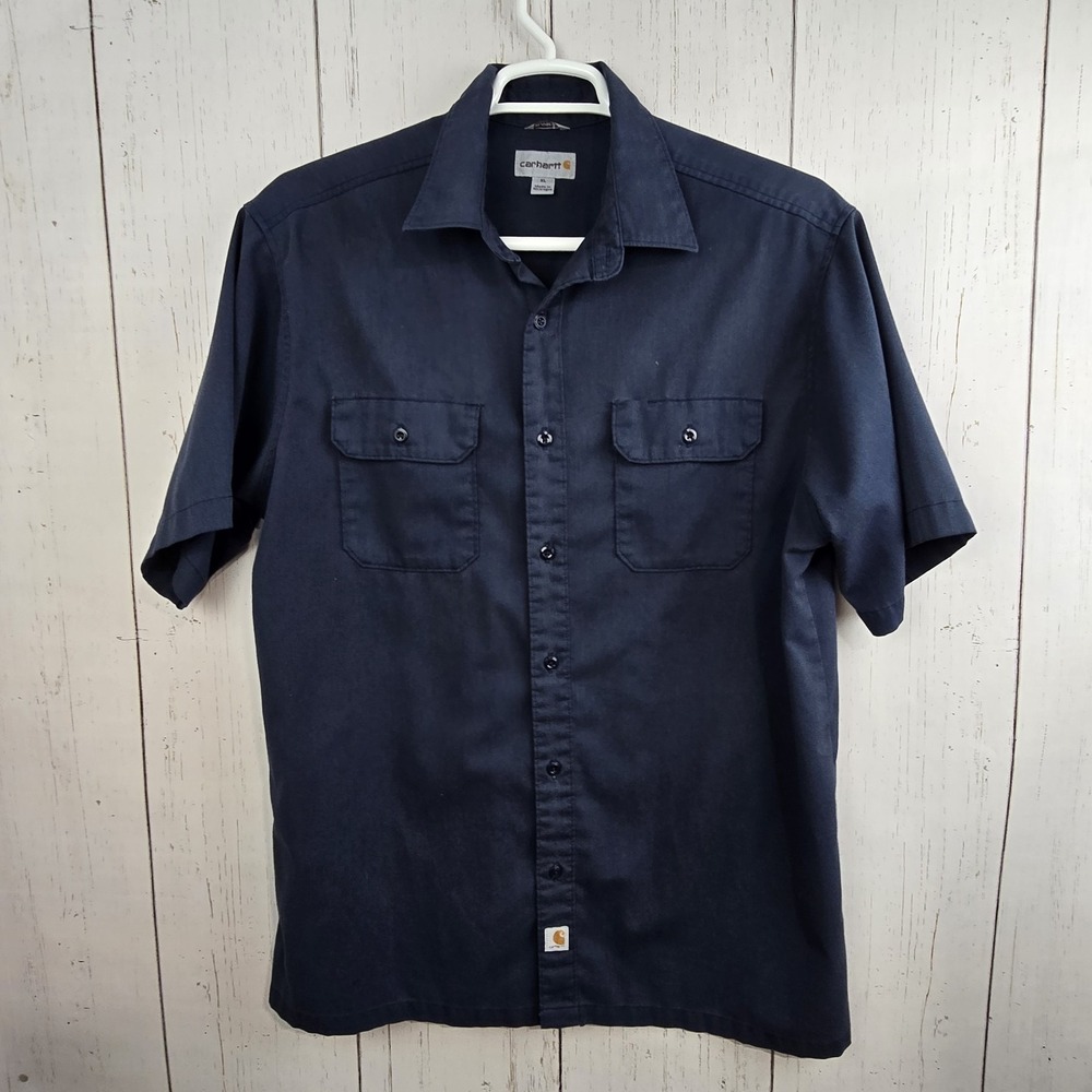 Carhartt Mens XL Blue Rugged Professional Series Relaxed Fit Canvas Set Of 2